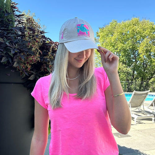Breast Cancer Turtle Hat